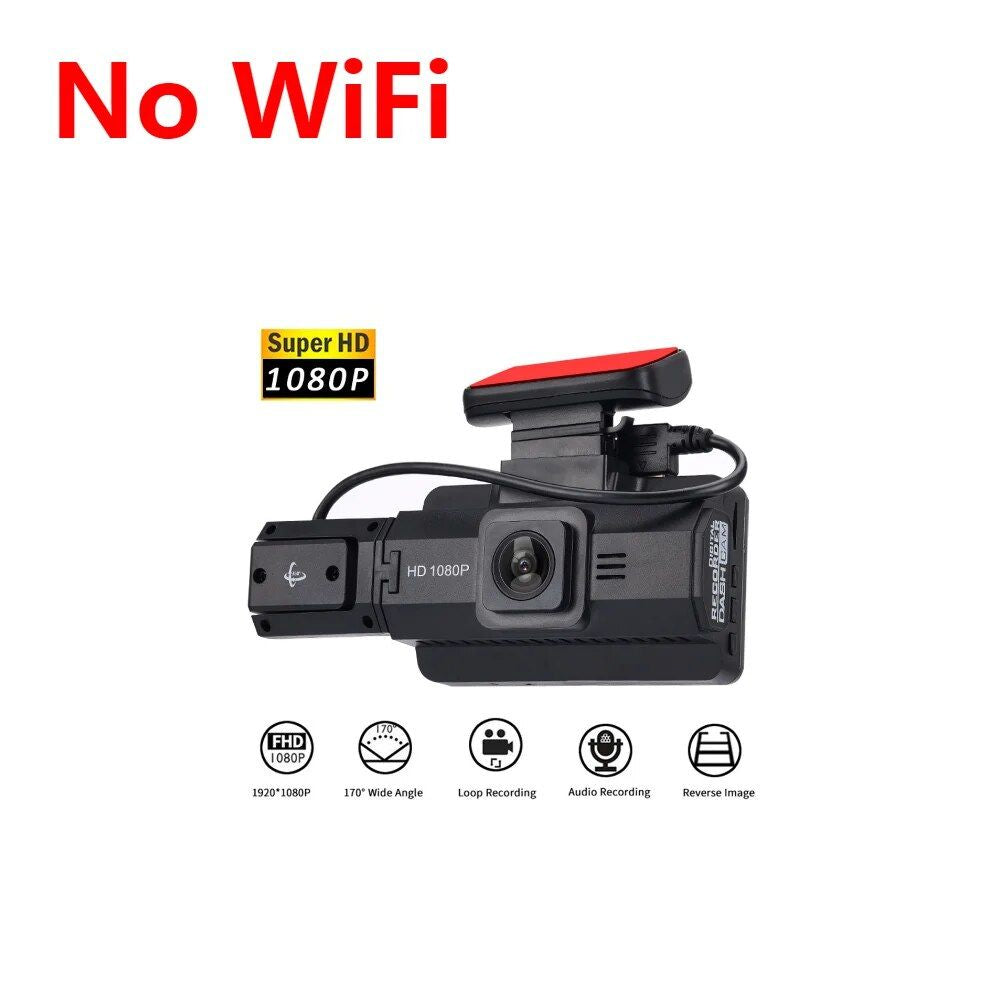 Dash Cam HD de 1080P con gran angular de 360°, visión nocturna y sensor G