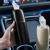 Compact Round Car Tissue Holder