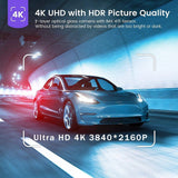 Car 10 Inch 4K Wi-Fi GPS Mirror Dash Cam Dual Lens