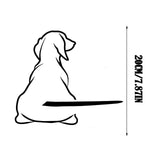 Wagging Dog Tail Car Wiper Decal