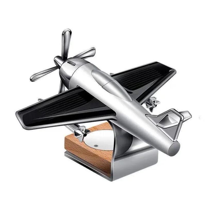 Solarbetriebenes Flugzeug-Autoornament mit Aromatherapie-Funktion