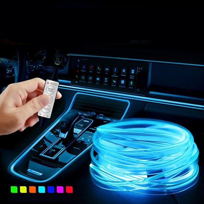 USB RGB LED Streifen - Vielseitige Neon Auto Innenbeleuchtung