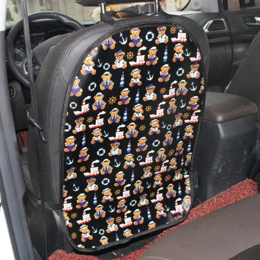 Protector de respaldo para asiento de coche con diseño de pingüino