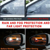 Película protectora antivaho para espejos y ventanas de automóviles (juego de 4 piezas)