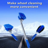 Cepillo multifuncional eficiente para limpieza de neumáticos y ruedas de automóvil