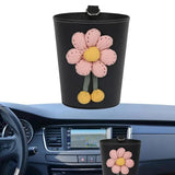 Luxury Leather Car Trash Can – Portable Garbage Bin for Auto Interiors