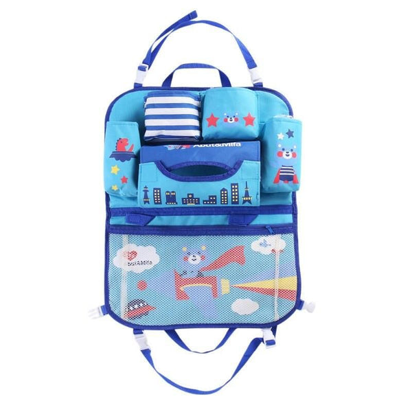 Kinder-Autositz-Organizer mit Cartoon-Motiv und Tablet-Halterung