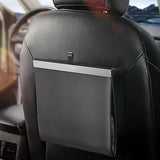 Bolsa de basura magnética para coche con luz LED – Almacenamiento de cuero para colgar en el asiento trasero