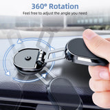 Soporte magnético universal giratorio de 360° para salida de aire de coche, color azul, para dispositivos de 4-6"