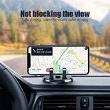 Soporte para teléfono de coche antideslizante giratorio de 360° – Soporte universal para GPS para salpicadero