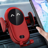 Soporte universal para coche Cargador inalámbrico Sensor inteligente Soporte de salida de aire