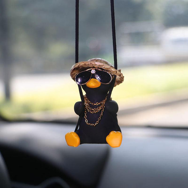Niedlicher schwingender Enten-Autoanhänger