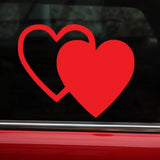 Reflective Love Heart Safety Decals