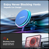 Colorful Magnetic Wireless Car Charger & Phone Holder - Fast Charging for iPhone 12/13/14/15 Pro Max