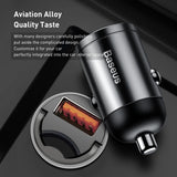 30W Mini Car Charger with Quick Charge 4.0 and Type-C Compatibility