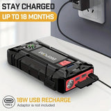 Arrancador de batería para automóvil de 3000 A y 15 800 mAh