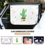 Parasol magnético universal para ventanilla de coche con diseño de dibujos animados, protección UV para niños y bebés