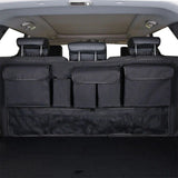 Organizador universal para maletero de coche con múltiples bolsillos y diseño de tela Oxford impermeable