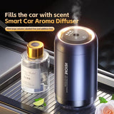 Difusor y purificador de aire para coche con control táctil negro inteligente