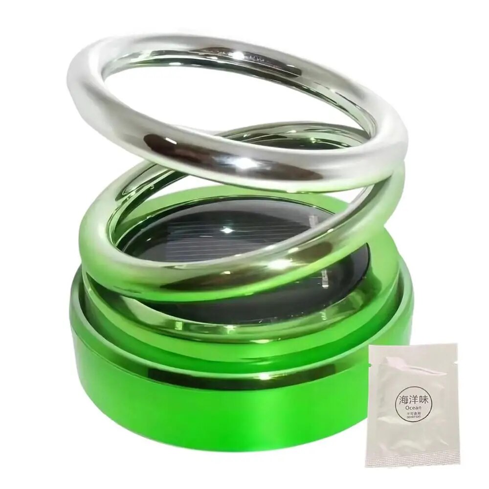 Ambientador para coche con energía solar - Difusor de aromaterapia con rotación de 360 ​​grados