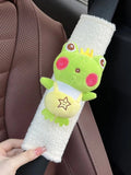 Plush Heart Frog Car Safety Belt Shoulder Cover