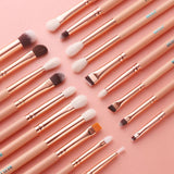 19pcs Pink Makeup Brush Set