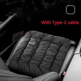 Almohadilla térmica eléctrica ajustable de 3 niveles: cómodo calentador corporal para silla y automóvil