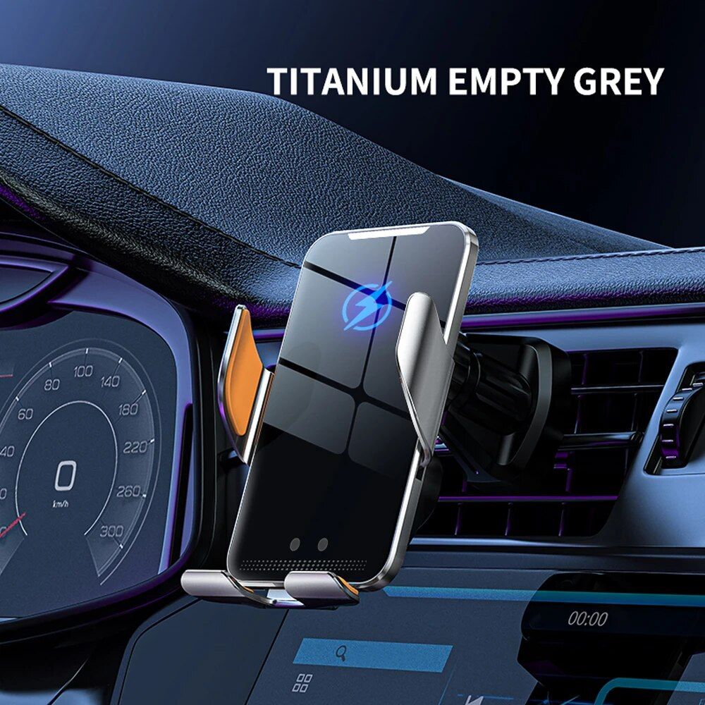 15W Car Wireless Charger Auto Car Mount Phone Holder