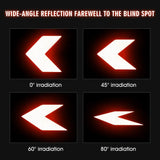 10-Pack Arrow Reflective Safety Decals for Vehicles