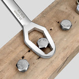 Verstellbarer Doppelkopf-Ratschenschlüssel – Universal-Schraubenschlüssel 8–22 mm für Fahrräder und Autos