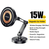 Magnetic Wireless Car Phone Holder with 15W Fast Charging for iPhone