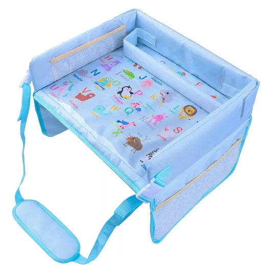 Kids Cartoon Travel Tray - Waterproof Toddler Car Seat Activity Desk