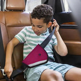 Almohadilla y clip para cinturón de seguridad infantil triangular ajustable