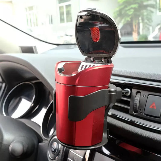 Soporte universal ajustable para bebidas en la salida de aire del automóvil con almohadillas EVA antideslizantes