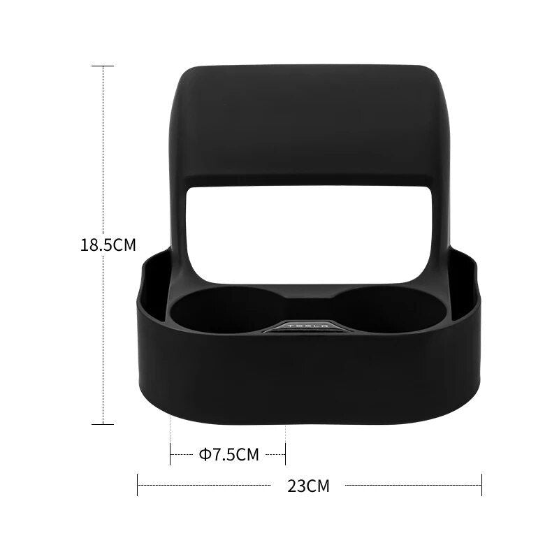 Portavasos multifunción para ventilación del asiento trasero para Tesla Model 3 y Model Y (2019-2023)