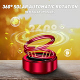 Ambientador para coche con energía solar - Difusor de aromaterapia con rotación de 360 ​​grados