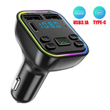 Bluetooth 5.0 Auto-FM-Transmitter mit PD und Dual-USB-Schnellladegerät