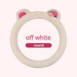 Pink Cat Ears Plush Steering Wheel Cover