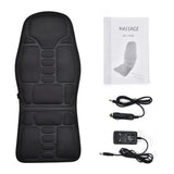 Electric Massage Chair Cushion with Heat & Vibration for Car, Home, and Office