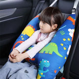 Almohada de soporte para el cuello de viaje para niños con patrón animal ajustable