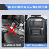 Verbesserte Aufbewahrungstasche für die Autositzlehne mit 6 Taschen, Becher- und Taschentuchhalter