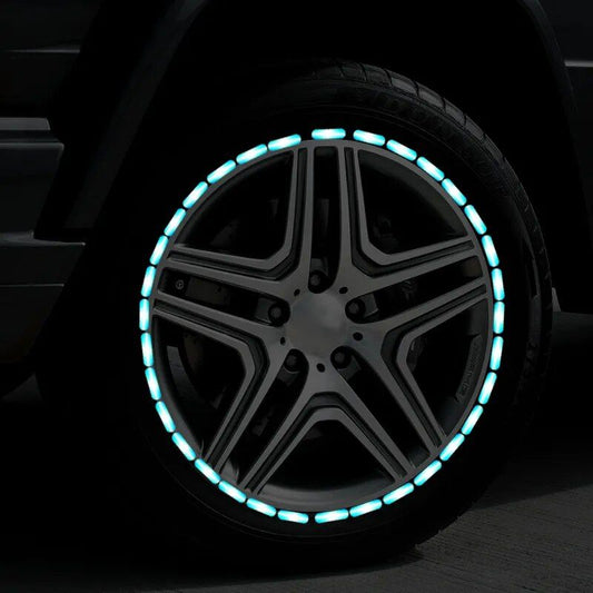 Calcomanías reflectantes para molduras de ruedas de automóviles y motocicletas