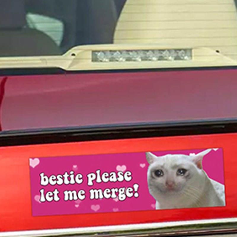 Pegatinas impermeables para coche de animales de dibujos animados