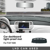 Custom-Fit Flannel Dash Mat for Fiat