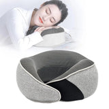 Almohada cervical ergonómica de viaje en forma de U con espuma viscoelástica