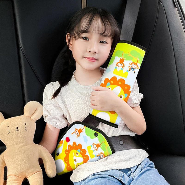Protector de cinturón de seguridad para niños Comfort con diseño de dibujos animados