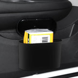Contenedor de basura compacto para automóvil colgante: almacenamiento de basura impermeable tipo prensa