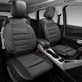 Leather Car Seat Covers with 3D Foam Back Support and Air Mesh