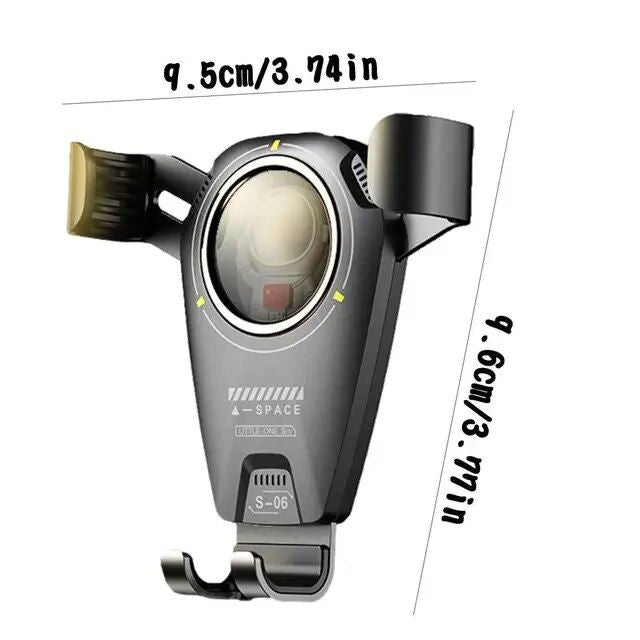 360° drehbare Spaceman Smart Auto-Lüftungshalterung für 4,7-7,2 Zoll Smartphones