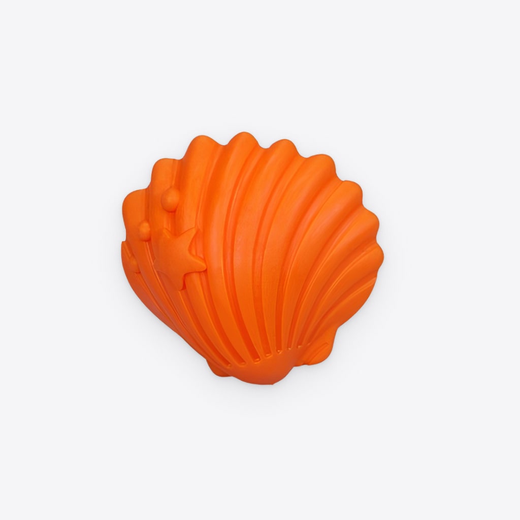 Ambientador con clip de concha naranja 